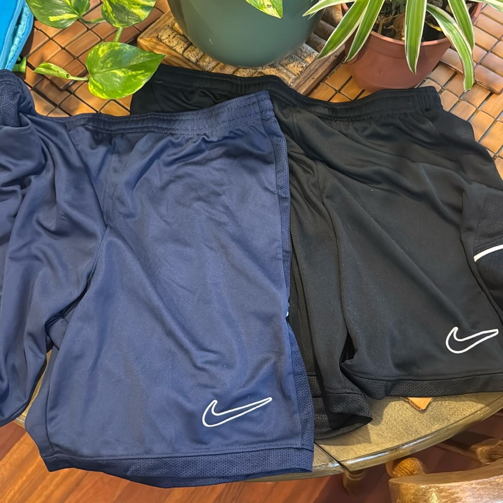 Pair of two Nike athletic shorts dry fit, slim fit